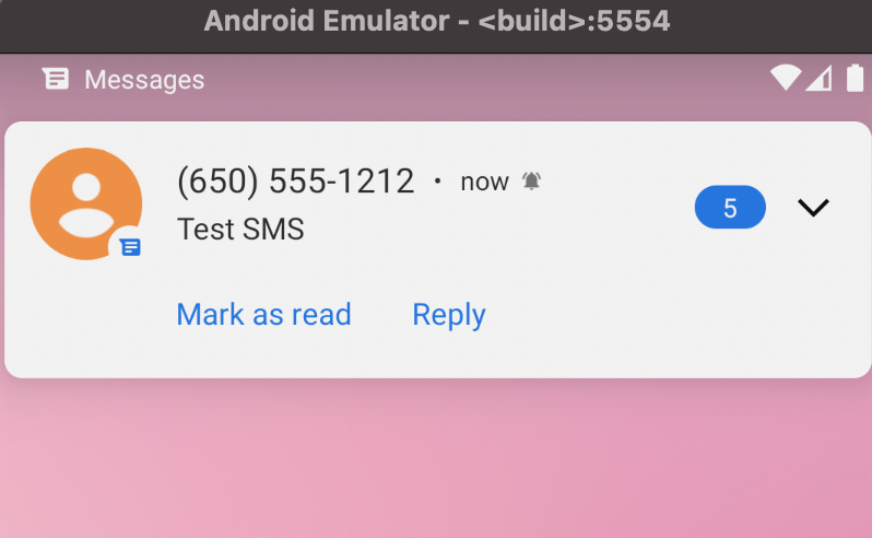 Send SMS from Android Emulator
